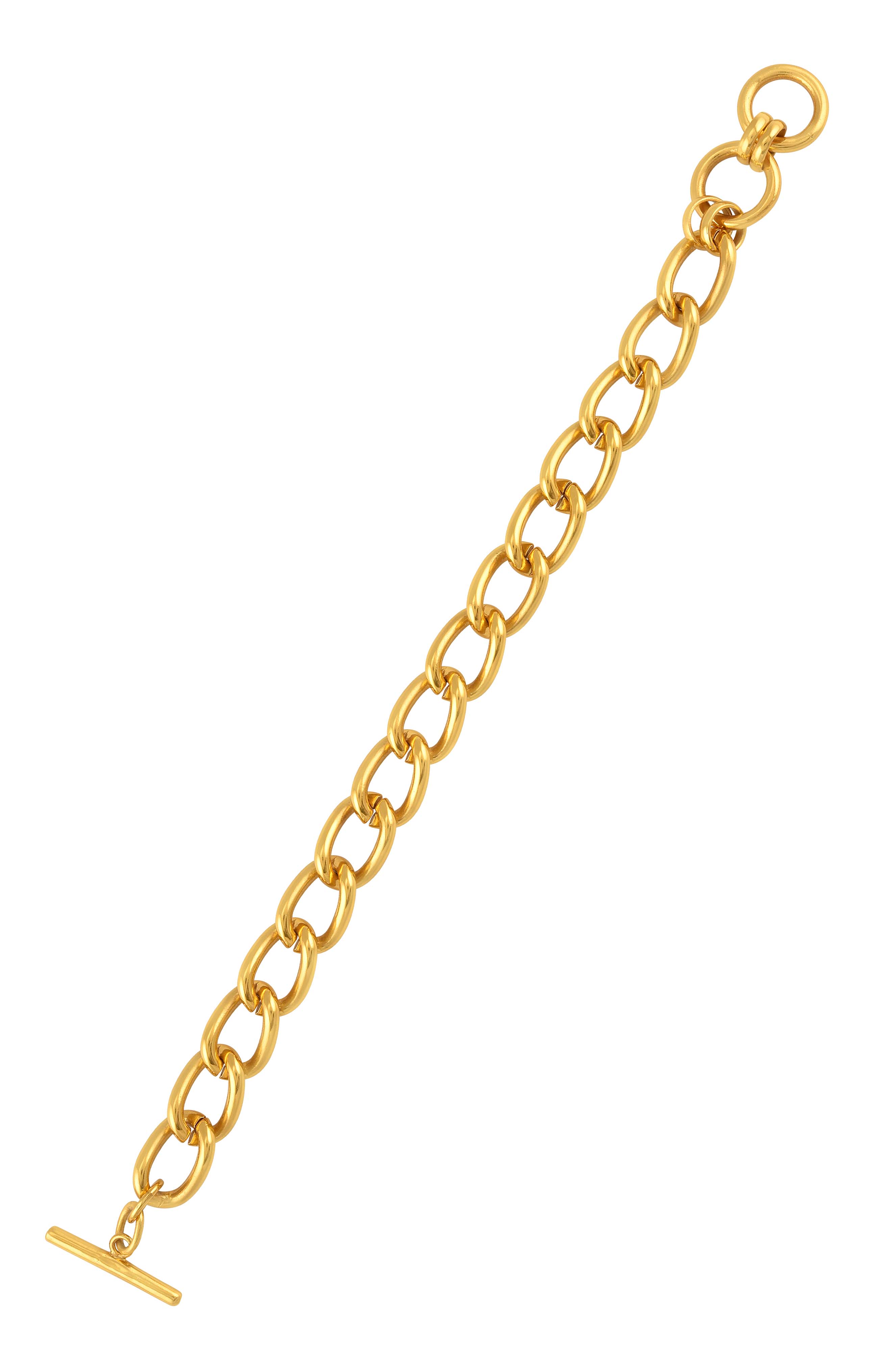 Gold Plated Interlinked Chain Bracelet