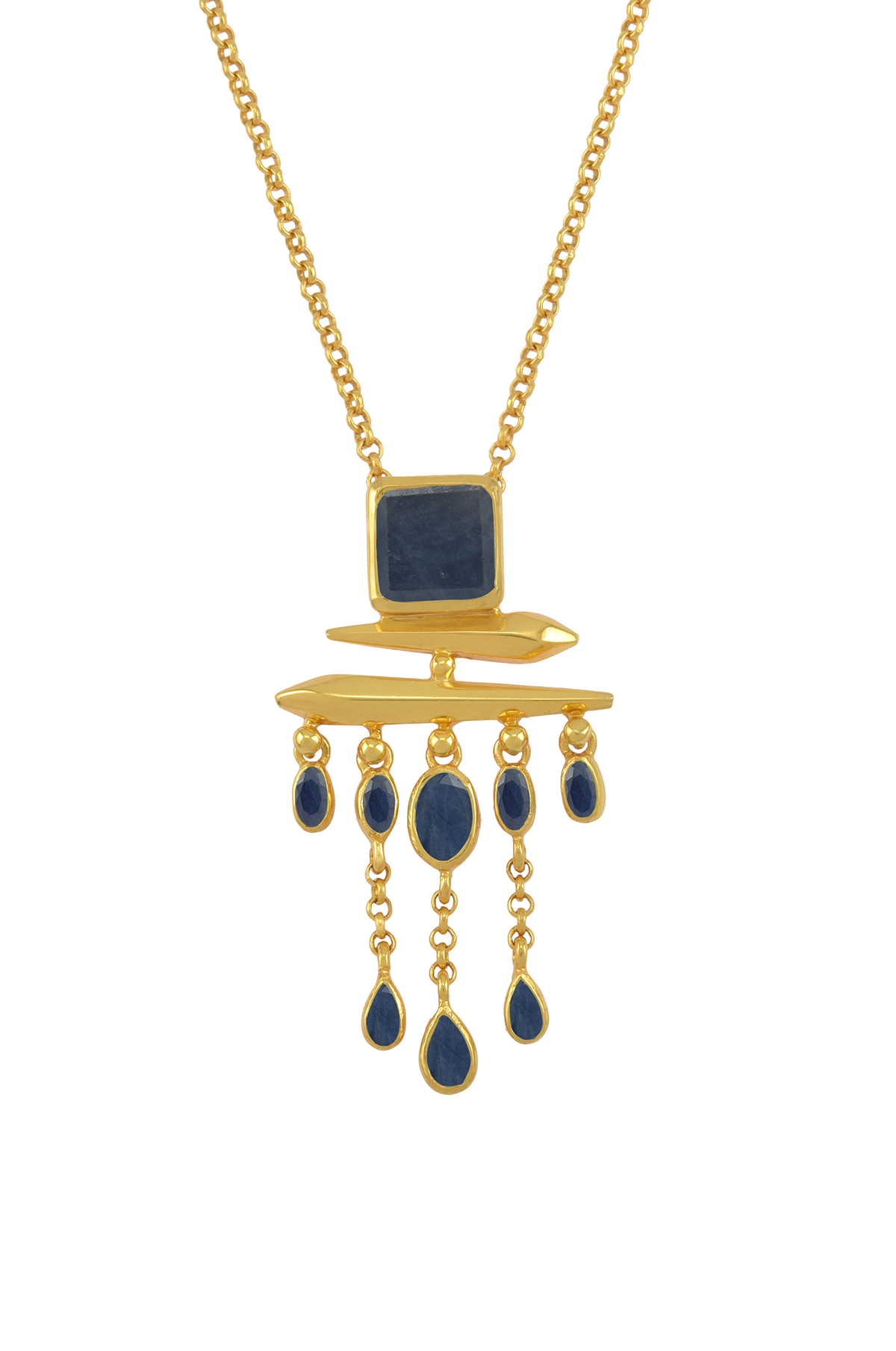 Squared Drop Necklace main image 1