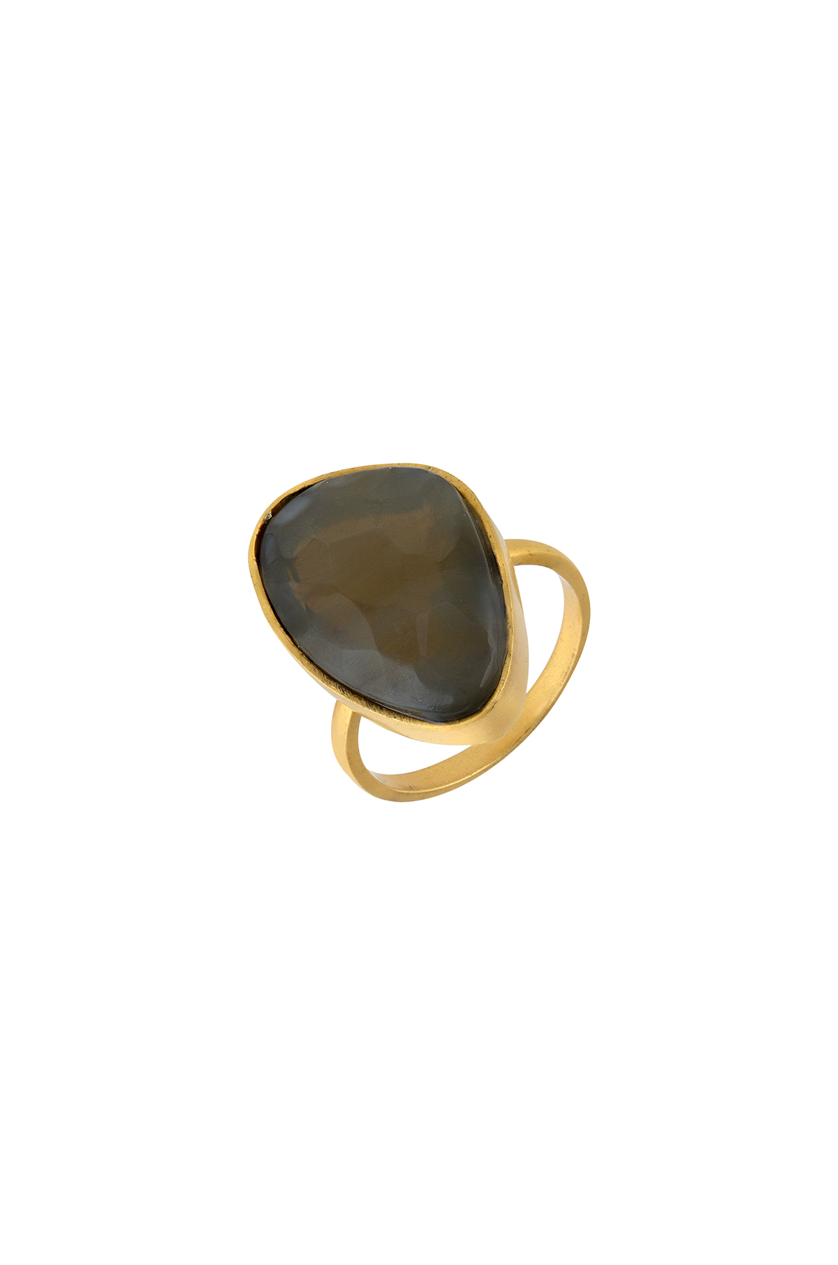 Gold Plated Abstract Labradorite Ring