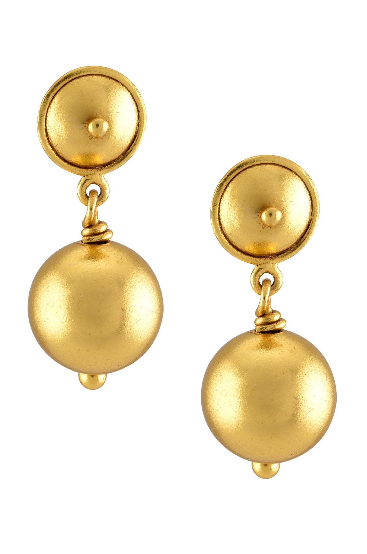 Golden Ball Gold Studs at Rs 3500/gram in Mumbai | ID: 19244630691