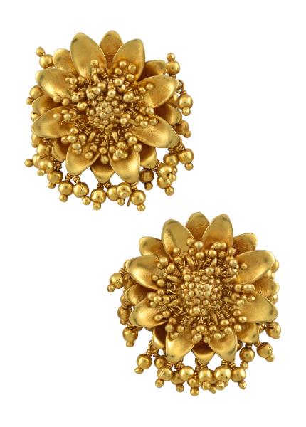 Buy Sanjog Premium 18k Gold Plated White Color Polki  White Pearl Bahubali  JhumkiJhumka Earrings For Girls and Women Brass Jhumki Earring Online at  Best Prices in India  Flipkartcom