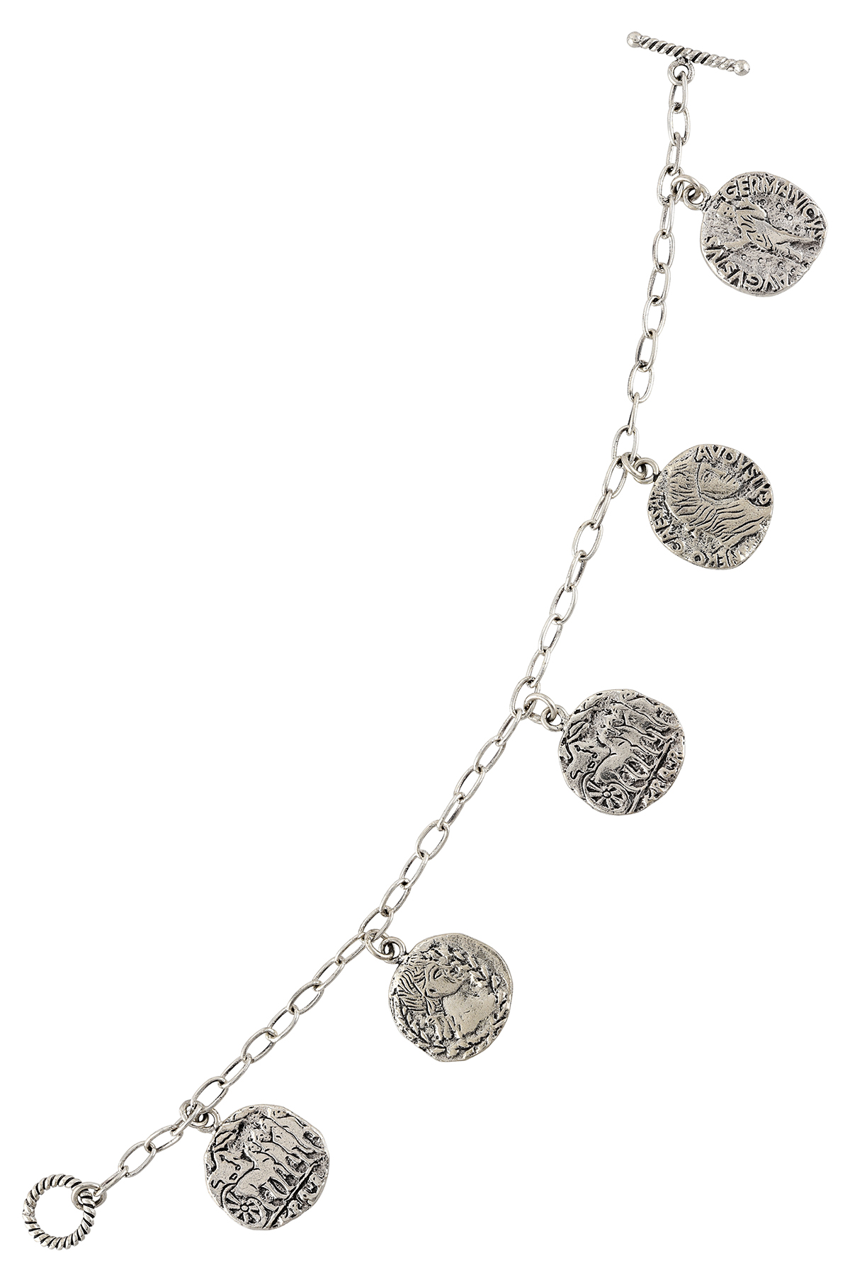 Silver Coin Bracelet