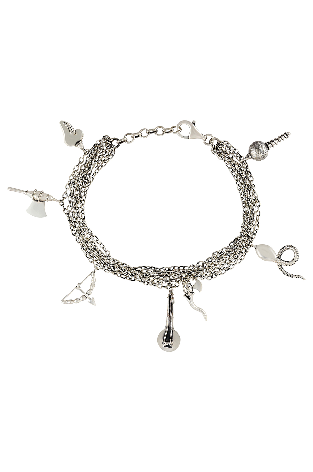 Silver Enigma Charm Bracelet